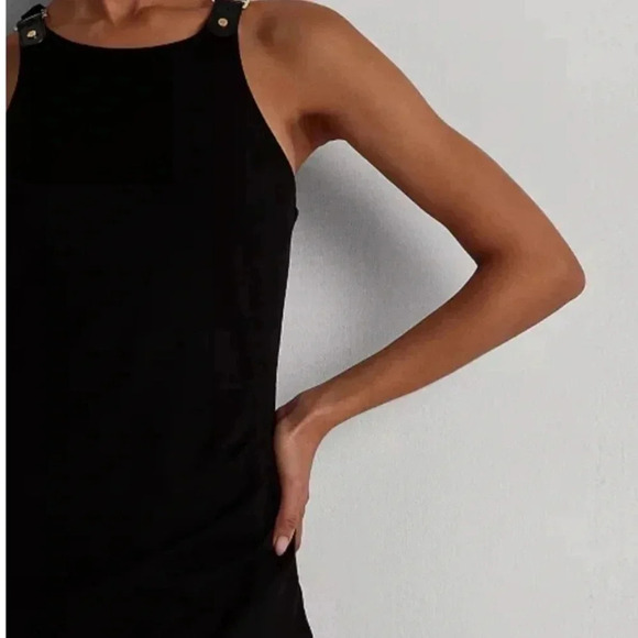 NWT Lauren Ralph Lauren Sleeveless Black Midi Ponte Dress Size 6 - Picture 3 of 7